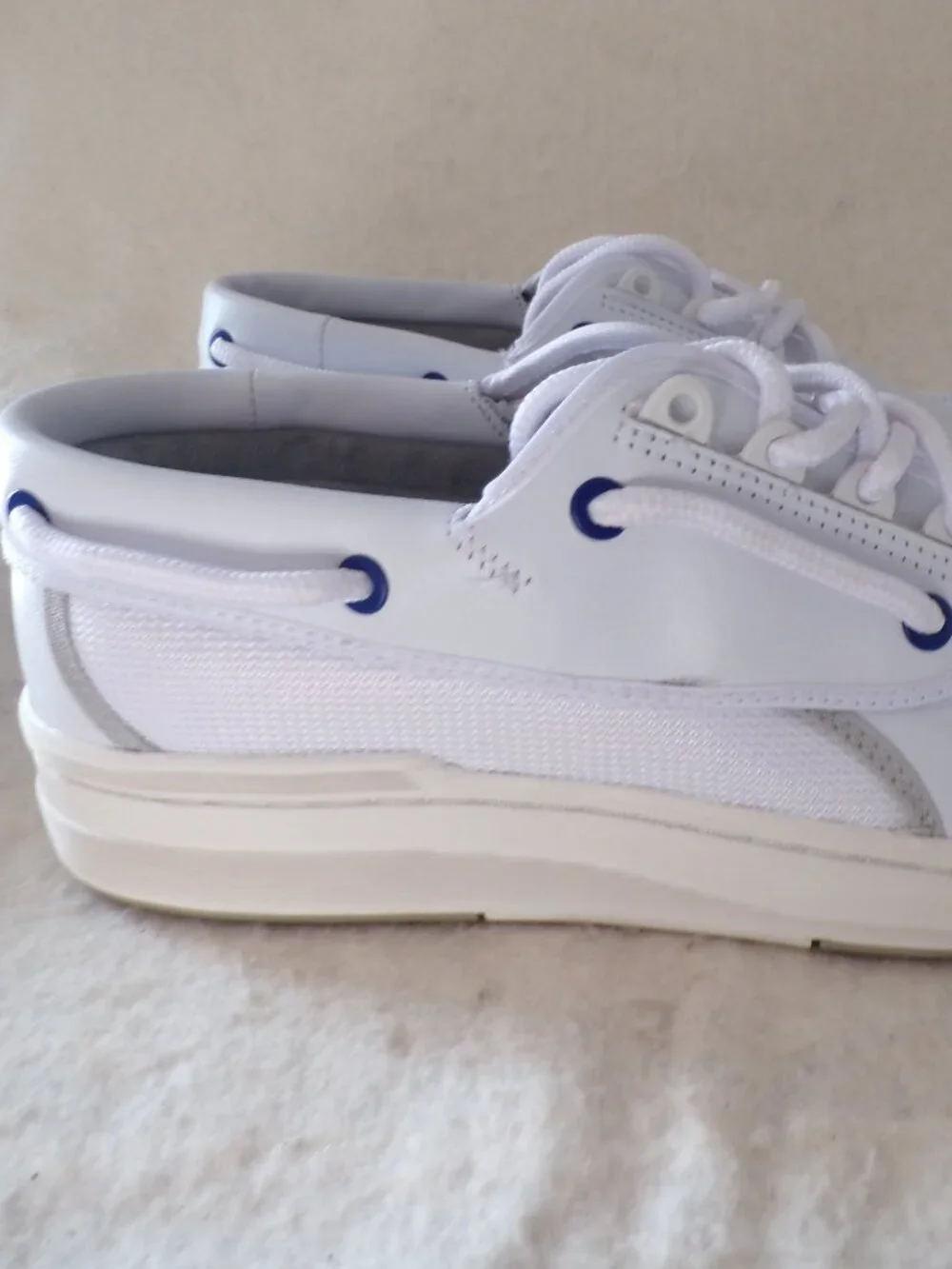 NEW Sperry Top Sider Boat Shoes US12 White STS25901 SIZE 12